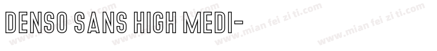 Denso Sans High Medi字体转换